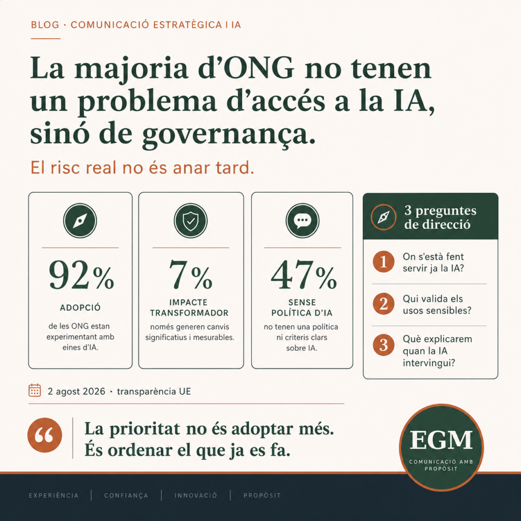 La majoria d’ONG no tenen un problema d’accés a la IA, sinó de governança