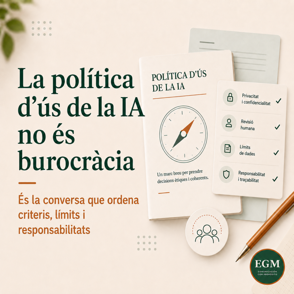 La política d’ús de la IA no és burocràcia: és governança